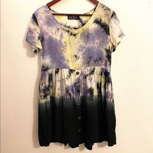 Evil Twin Tie-Dye Mini Dress